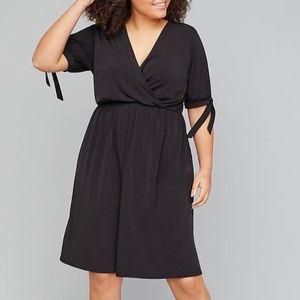 Black Shoulder-Slash Dress